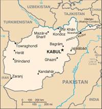 Map of Afghanistan