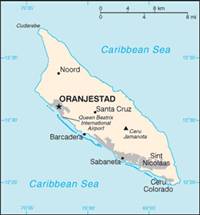Map of Aruba