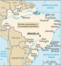 Map of Brazil