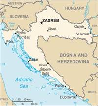 Map of Croatia
