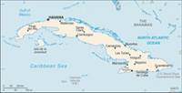 Map of Cuba