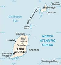 Map of Grenada