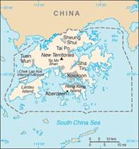 Map of Hong Kong