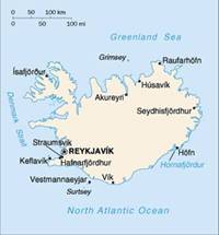 Map of Iceland
