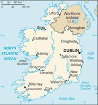 Map of Ireland