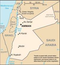 Map of Jordan