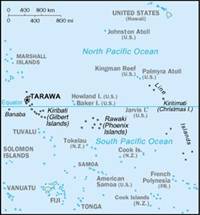 Map of Kiribati