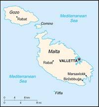 Map of Malta