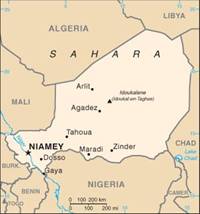 Map of Niger
