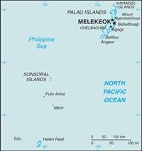 Map of Palau