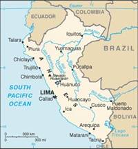 Map of Peru