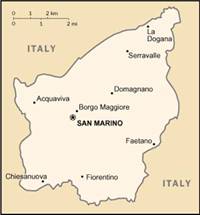 Map of San Marino