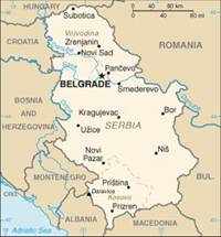 Map of Serbia