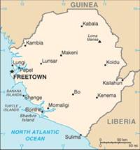 Map of Sierra Leone