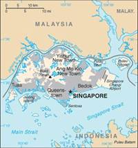 Map of Singapore