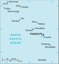 Map of Tuvalu