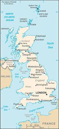 Map of United Kingdom